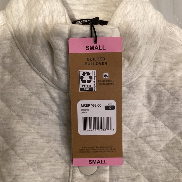 Eddie Bauer Women's Quilted‎ Pullover - Picture 4 of 4